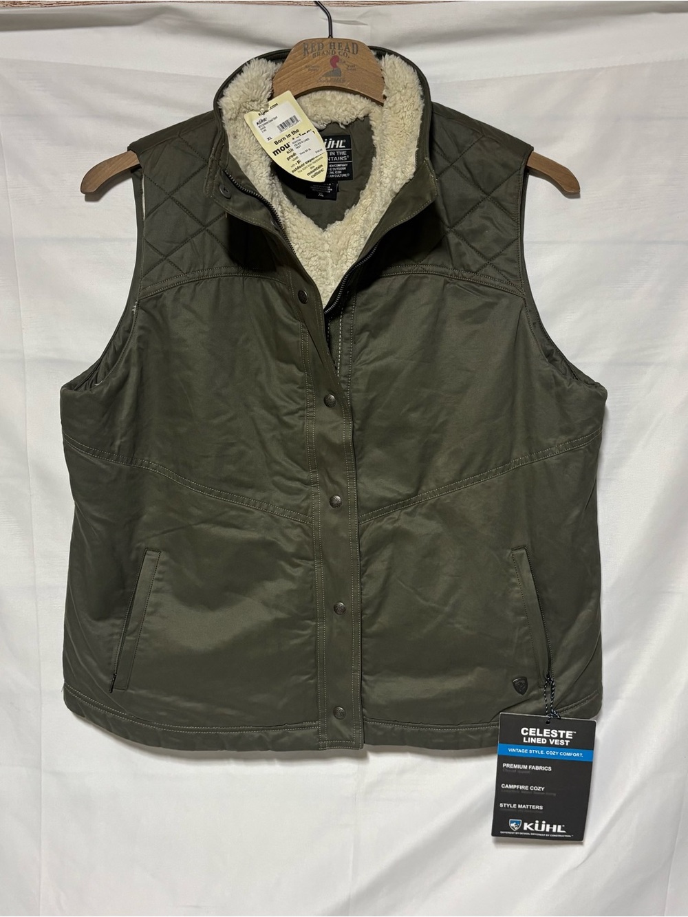 KUHL Women's Celeste Lined Vest Sage Green
- XL NWT
